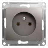 Розетка без заземления 16А 250В механизм Systeme Electric (Schneider Electric) Glossa, платина GSL001241