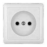 Розетка без заземления 10А Systeme Electric (Schneider Electric) Hit, белый RA10-131-B
