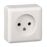 Розетка без заземления 10А Systeme Electric (Schneider Electric) Hit, белый RA10-131-B