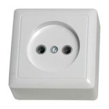 Розетка без заземления 10А Systeme Electric (Schneider Electric) Hit, белый RA10-131-B