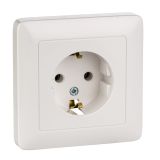 Розетка с заземлением 16А Systeme Electric (Schneider Electric) Hit, белый RS16-134-B