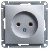 Розетка без заземления 16А Systeme Electric (Schneider Electric) W59, матовый хром RS16-153-5-86