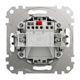 Выключатель 1-клавишный, схема 1 10АХ Schneider Electric Sedna Design, алюминий SDD113101