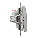 Выключатель 1-клавишный, схема 1 10АХ Schneider Electric Sedna Design, алюминий SDD113101