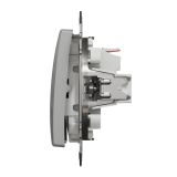 Выключатель 1-клавишный, схема 1 10АХ Schneider Electric Sedna Design, алюминий SDD113101