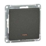 Выключатель 1-клавишный с подсветкой Systeme Electric (Schneider Electric) W59, черный бархат VS110-153-6-86