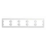 Рамка 5-поставая универсальная Systeme Electric (Schneider Electric) Glossa, белая GSL000105