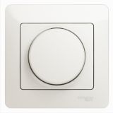 Светорегулятор диммер поворотно-нажимной LED RC 630Вт Systeme Electric (Schneider Electric) Glossa, перламутр GSL000637