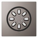 Боковой душ GROHE Rainshower Aqua, квадратный, 2 режима струи, темный графит глянцевый (26802A00)