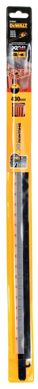 Полотно для аллигаторной пилы DEWALT DT99591, для DCS397, DWE397/398/399, по блокам Porotherm, 430 мм, 2 шт. (DT99591-QZ)