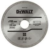Алмазный круг сплошной по керамике DEWALT DT3714, для плиткореза DWC410, 110 x 20, h=5
