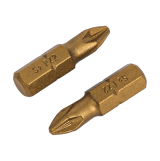 Бита ИНТЕРСКОЛ PZ2, 25 мм HEX, 2 шт. (0410.019)