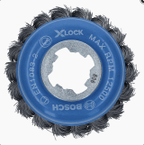 Чашечная щетка Bosch X-LOCK, пучки, 75мм, сталь 0.35мм (2608620726)