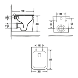 Комплект инсталляции GROHE Rapid SL 38772SH0 с унитазом AQUAme AQM2003 и сиденьем с микролифтом (NW0287)