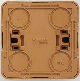 Розетка с заземлением со шторками 16А Systeme Electric (Schneider Electric) Etude, бук PA16-004T