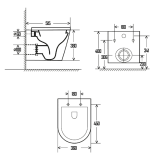 Комплект инсталляции GROHE Rapid SL 38772SH0 с унитазом AQUAme AQM2001MB и сиденьем с микролифтом (NW0282)