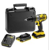 Аккумуляторная ударная дрель-шуруповерт Stanley Fatmax FMC625D2, кейс, 18В, Li-ion