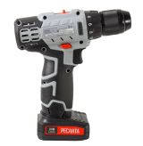 Аккумуляторная дрель-шуруповерт Ресанта ДА-24-2ЛК, 24 В, 1400 об/мин, с 2 АКБ 2 Ач и ЗУ, в кейсе, 75/14/7