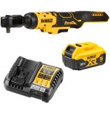 Аккумуляторный угловой гайковерт DEWALT DCF513P1, 18 В, 95 Нм, 250 об/мин, с АКБ 5 Ач и ЗУ (DCF513P1N-XJ)