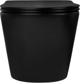 Унитаз Aquatek ВЕГА подвесной с сиденьем с микролифтом, матовый черный AQ1905-MB