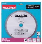 Диск пильный Makita D-81832, по мультиматериалу, 260х30х2.6 мм, 3 шт. (D-81832-3)