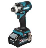 Аккумуляторный ударный шуруповерт Makita TD004GD201, 40 В, 230 Нм, 3900 уд/мин, с 2 АКБ 2.5 Ач и ЗУ, в кейсе MakPac
