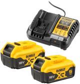 Аккумуляторный набор DEWALT DCK327P2T, 18 В: дрель DCD791 + перфоратор DCH263 + УШМ DCG405, с 2 АКБ 5 Ач и ЗУ, в 2 кейсах TSTAK