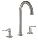 Смеситель для раковины GROHE Atrio двухвентильный на 3 отверстия, суперсталь (20009DC3)