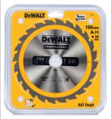 Диск пильный по дереву DEWALT CONSTRUCTION, 190х30х1.7 мм (DT1944-QZ)