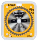 Диск пильный по дереву DEWALT CONSTRUCTION, 190х30х1.7 мм (DT1945-QZ)