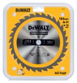 Пильный диск DEWALT CONSTRUCTION DT1940, 184/16 мм.