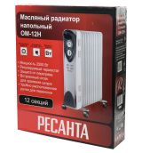 Радиатор масляный Ресанта ОМ-12Н, 2500 Вт, до 25 м², 67/3/9