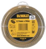 Леска для триммера DEWALT DT20905, витой квадрат, 2.7 мм, 55 м (DT20905-QZ)