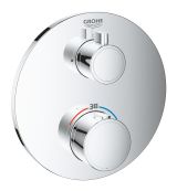 Внешняя часть термостата для душа GROHE Grohtherm, хром (24075000)
