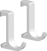 Крючок hansgrohe WallStoris узкий, для крепления на штангу 27929700, матовый белый