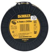 Леска для триммера DEWALT DT20906, витой квадрат, 2.7 мм, 243 м (DT20906-QZ)