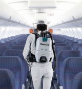 Аккумуляторный ранцевый пылесос Makita, 40В, 2400 л/мин, без АКБ и ЗУ, VC008GZ