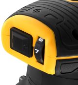 Аккумуляторная эксцентриковая шлифмашина DEWALT DCW210P1, 18 В, 125 мм, 12000 кол/мин, с АКБ 5 Ач и ЗУ