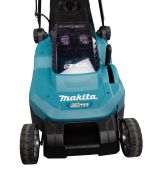 Аккумуляторная газонокосилка Makita LXT 2x18 В, 38 см, 40 л, с 2 АКБ 4 Ач и ЗУ, DLM382PM2