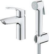 Смеситель для раковины GROHE Eurosmart с гигиеническим душем, S-size, хром (23124003)