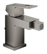 Смеситель для биде GROHE Eurocube с донным клапаном, темный графит матовый (23138AL0)