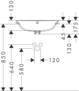 Раковина hansgrohe Xuniva U встраиваемая 55x45 см, 60161450, белый