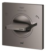 Внешняя часть переключателя потоков GROHE Allure на 3 положения, темный графит глянец (19590A01)