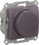 Светорегулятор поворотно-нажимной LED RC 315Вт Systeme Electric (Schneider Electric) Glossa, сиреневый туман GSL001430