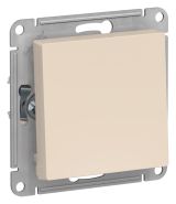 Выключатель 1-клавишный 2-полюсный Systeme Electric (Schneider Electric) Atlas Design 10А, бежевый ATN000221