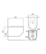 Комплект инсталляции GROHE 38811KF0 с унитазом Aquatek ЕВРОПА и сиденьем с микролифтом (NW0153)