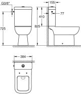 Смывной бачок GROHE Bau Edge (39812000)