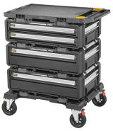 Модульная рабочая станция DEWALT TOUGHSYSTEM DXL DWST60510-1: 3 ящика для инструмента + рабочая поверхность, на колесной базе