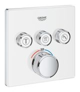 Внешняя часть термостата для душа GROHE Grohtherm SmartControl на 3 потребителя, белая луна (29157LS0)
