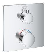 Внешняя часть термостата для ванны GROHE Grohtherm на 2 потребителя, хром (24080000)
